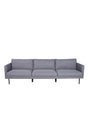 Zoom 3 - Sitzer Sofa - grau/Polyester - 3 - Sitzer Sofas - ALVAHOME