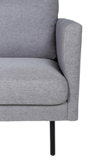 Zoom 3 - Sitzer Sofa - grau/Polyester - 3 - Sitzer Sofas - ALVAHOME