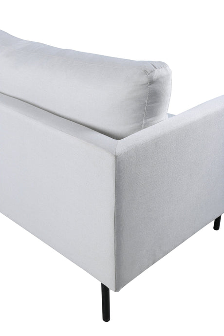 Zoom 3 - Sitzer Sofa - hellbeige/Polyester - 3 - Sitzer Sofas - ALVAHOME