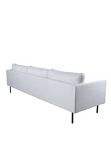 Zoom 3 - Sitzer Sofa - hellbeige/Polyester - 3 - Sitzer Sofas - ALVAHOME