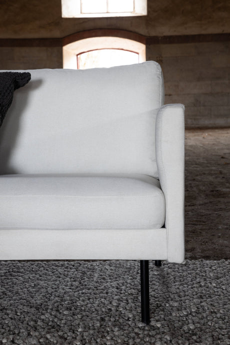 Zoom 3 - Sitzer Sofa - hellbeige/Polyester - 3 - Sitzer Sofas - ALVAHOME