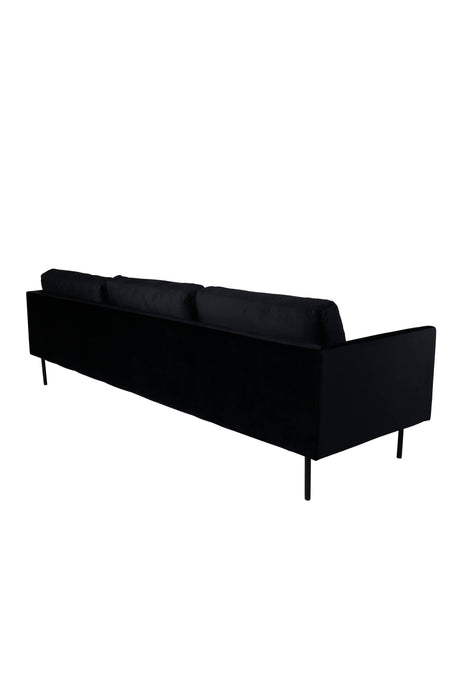 Zoom 3 - Sitzer Sofa - schwarz/Polyester - Samt - 3 - Sitzer Sofas - ALVAHOME