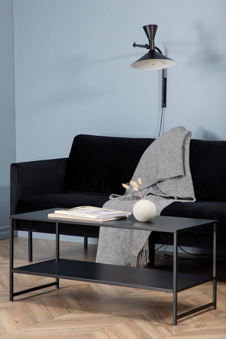 Zoom 3 - Sitzer Sofa - schwarz/Polyester - Samt - 3 - Sitzer Sofas - ALVAHOME