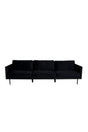 Zoom 3 - Sitzer Sofa - schwarz/Polyester - Samt - 3 - Sitzer Sofas - ALVAHOME