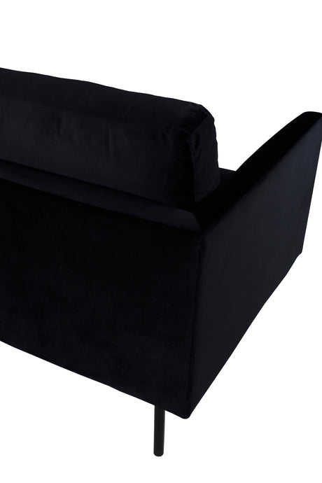 Zoom 3 - Sitzer Sofa - schwarz/Polyester - Samt - 3 - Sitzer Sofas - ALVAHOME