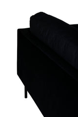 Zoom 3 - Sitzer Sofa - schwarz/Polyester - Samt - 3 - Sitzer Sofas - ALVAHOME