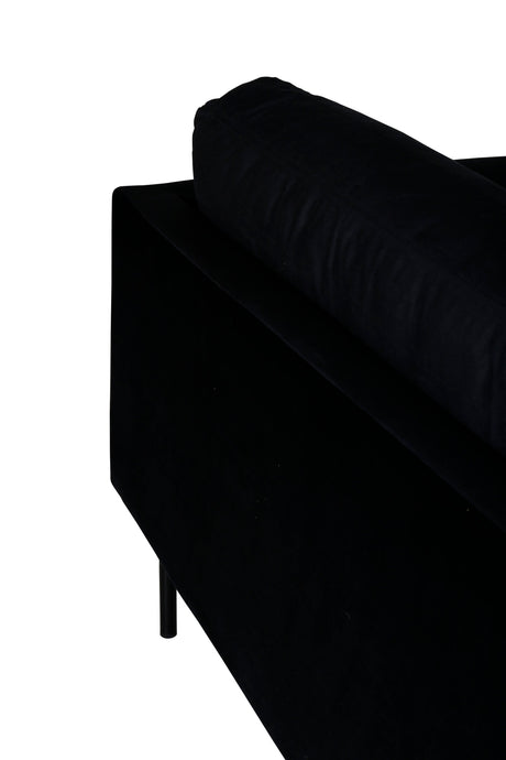 Zoom 3 - Sitzer Sofa - schwarz/Polyester - Samt - 3 - Sitzer Sofas - ALVAHOME
