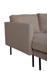 Zoom Chaiselongue Sofa - beige/Polyester - Chaiselongue Sofas - ALVAHOME