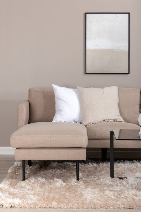 Zoom Chaiselongue Sofa - beige/Polyester - Chaiselongue Sofas - ALVAHOME