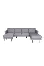 Zoom Chaiselongue Sofa - grau/Polyester - Chaiselongue Sofas - ALVAHOME