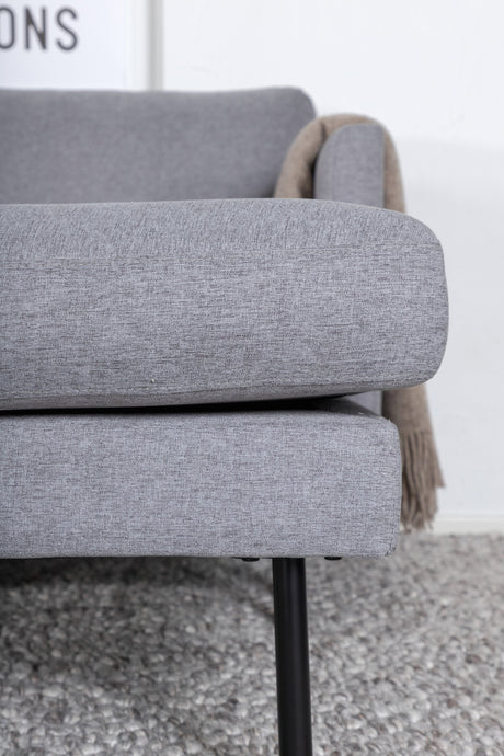 Zoom Chaiselongue Sofa - grau/Polyester - Chaiselongue Sofas - ALVAHOME
