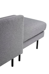 Zoom Chaiselongue Sofa - grau/Polyester - Chaiselongue Sofas - ALVAHOME