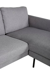 Zoom Chaiselongue Sofa - grau/Polyester - Chaiselongue Sofas - ALVAHOME