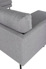 Zoom Chaiselongue Sofa - grau/Polyester - Chaiselongue Sofas - ALVAHOME
