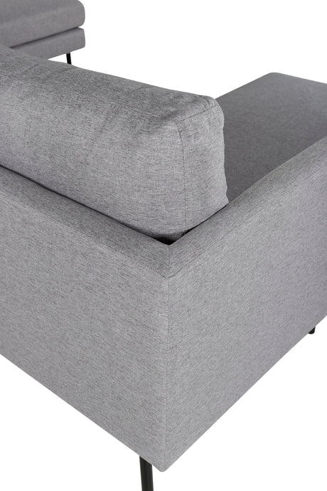 Zoom Chaiselongue Sofa - grau/Polyester - Chaiselongue Sofas - ALVAHOME