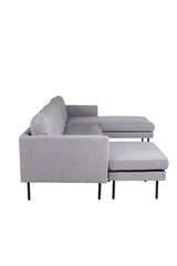 Zoom Chaiselongue Sofa - grau/Polyester - Chaiselongue Sofas - ALVAHOME