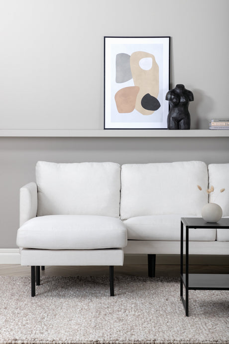 Zoom Chaiselongue Sofa - hellbeige/Polyester - Chaiselongue Sofas - ALVAHOME