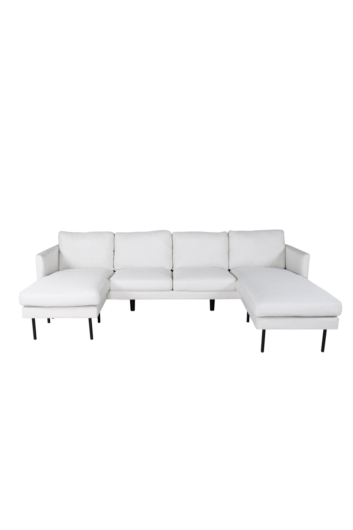 Zoom Chaiselongue Sofa - hellbeige/Polyester - Chaiselongue Sofas - ALVAHOME