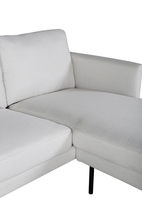 Zoom Chaiselongue Sofa - hellbeige/Polyester - Chaiselongue Sofas - ALVAHOME