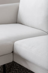 Zoom Chaiselongue Sofa - hellbeige/Polyester - Chaiselongue Sofas - ALVAHOME