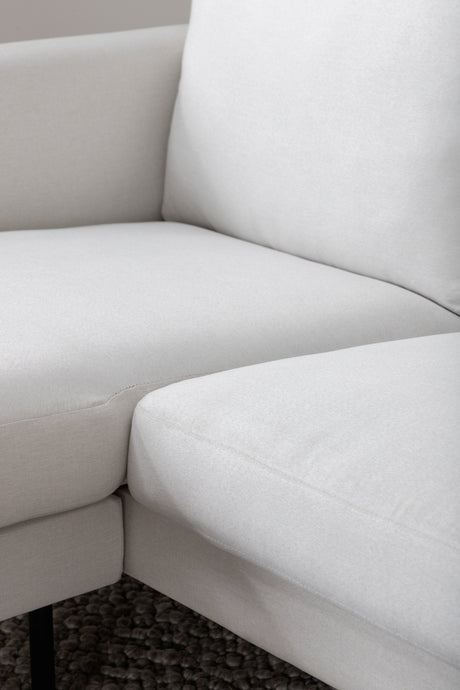 Zoom Chaiselongue Sofa - hellbeige/Polyester - Chaiselongue Sofas - ALVAHOME