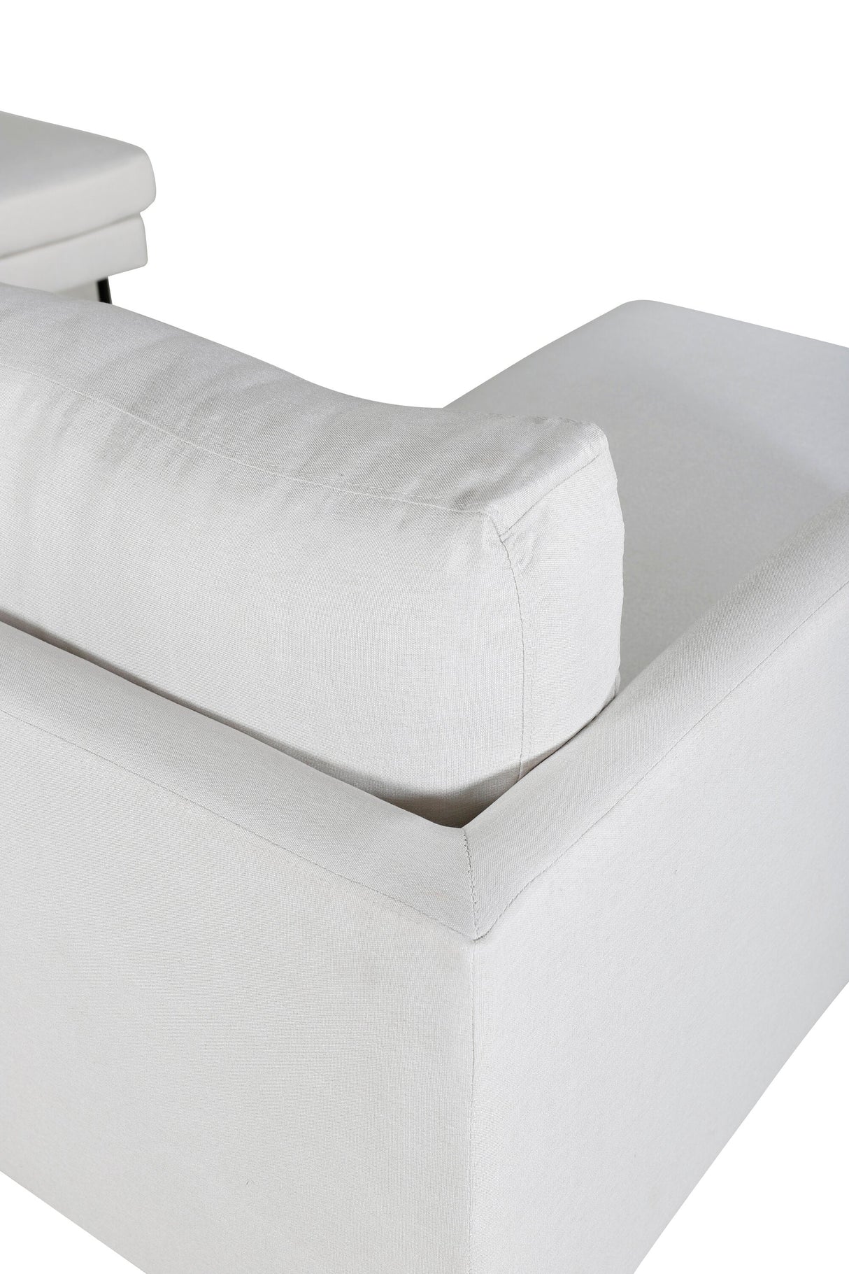 Zoom Chaiselongue Sofa - hellbeige/Polyester - Chaiselongue Sofas - ALVAHOME