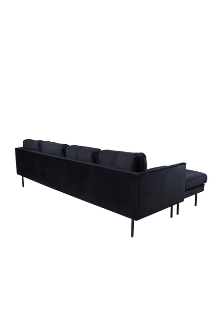 Zoom Chaiselongue Sofa - schwarz/Polyester - Samt - Chaiselongue Sofas - ALVAHOME