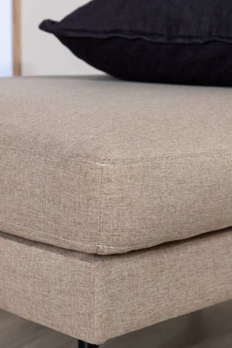Zoom Ottoman - braun/Polyester - Ottomane / Poufs - ALVAHOME
