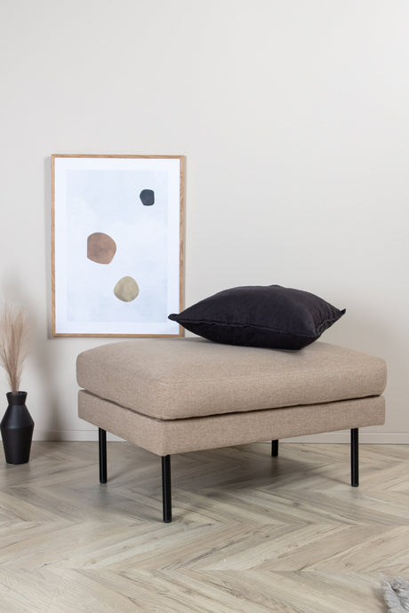 Zoom Ottoman - braun/Polyester - Ottomane / Poufs - ALVAHOME