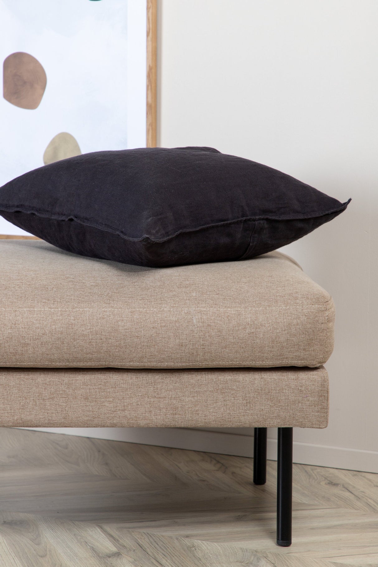 Zoom Ottoman - braun/Polyester - Ottomane / Poufs - ALVAHOME