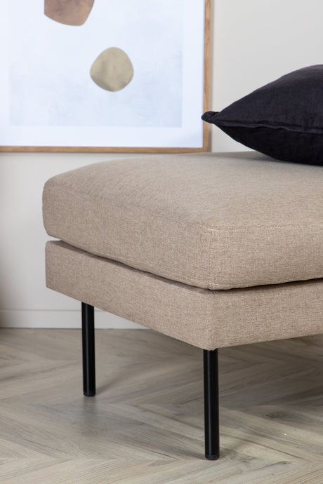 Zoom Ottoman - braun/Polyester - Ottomane / Poufs - ALVAHOME
