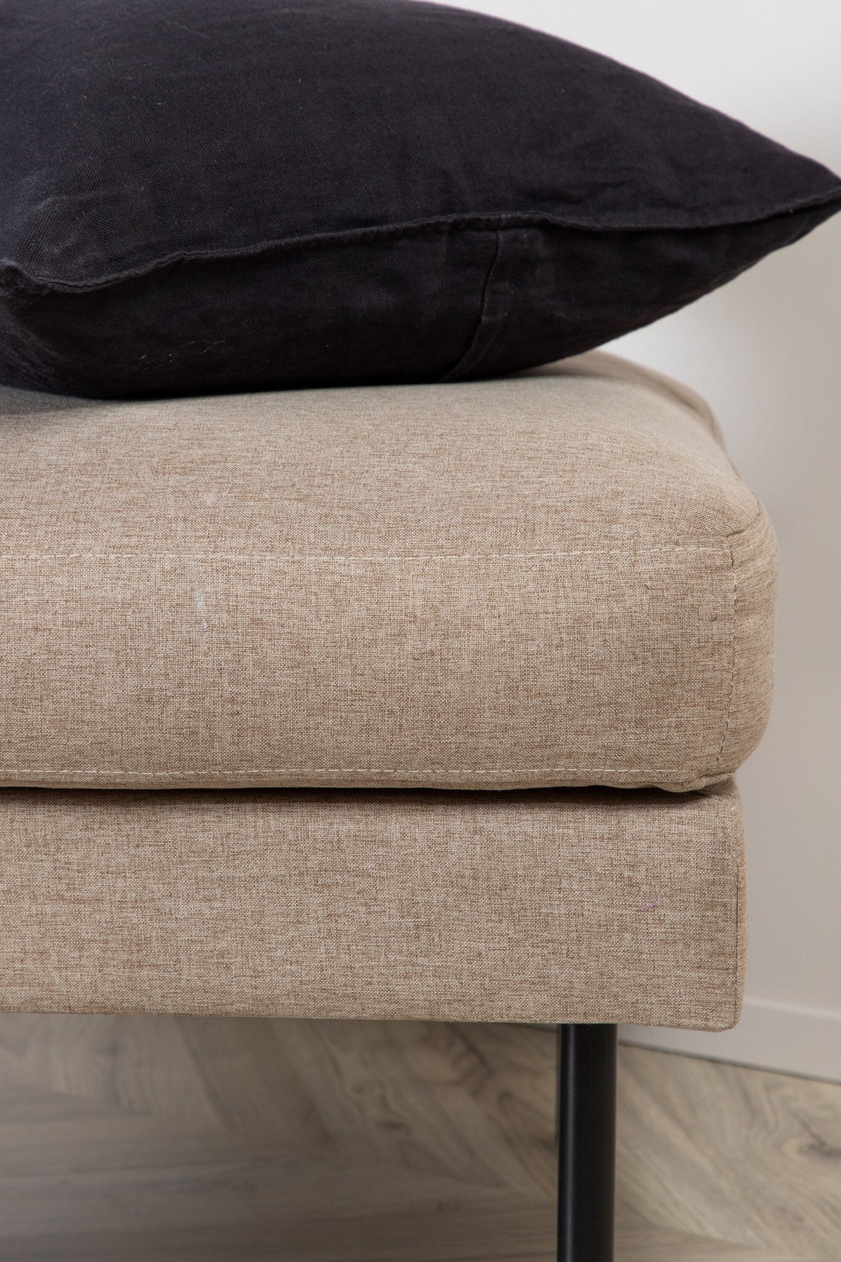 Zoom Ottoman - braun/Polyester - Ottomane / Poufs - ALVAHOME