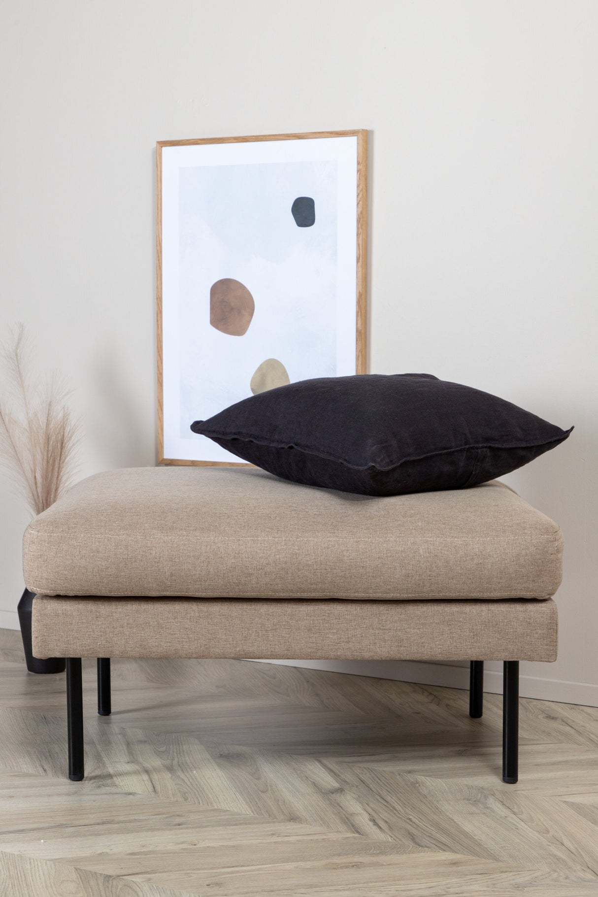 Zoom Ottoman - braun/Polyester - Ottomane / Poufs - ALVAHOME