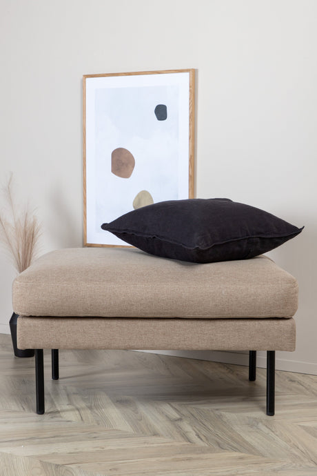 Zoom Ottoman - braun/Polyester - Ottomane / Poufs - ALVAHOME