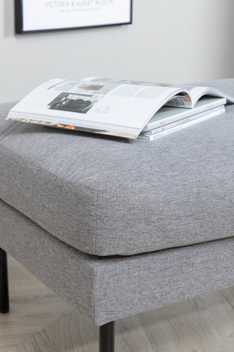 Zoom Ottoman - grau/Polyester - Ottomane / Poufs - ALVAHOME