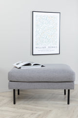 Zoom Ottoman - grau/Polyester - Ottomane / Poufs - ALVAHOME