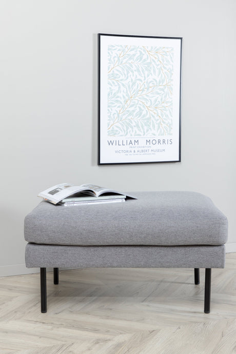Zoom Ottoman - grau/Polyester - Ottomane / Poufs - ALVAHOME