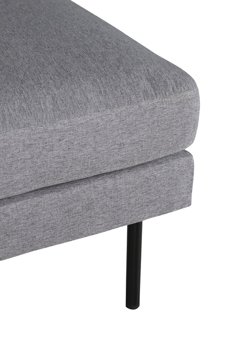 Zoom Ottoman - grau/Polyester - Ottomane / Poufs - ALVAHOME