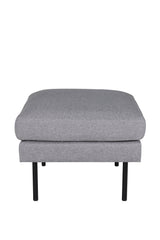 Zoom Ottoman - grau/Polyester - Ottomane / Poufs - ALVAHOME