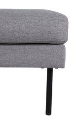 Zoom Ottoman - grau/Polyester - Ottomane / Poufs - ALVAHOME