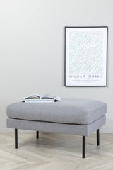 Zoom Ottoman - grau/Polyester - Ottomane / Poufs - ALVAHOME