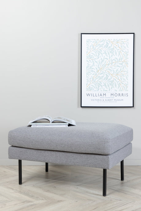 Zoom Ottoman - grau/Polyester - Ottomane / Poufs - ALVAHOME