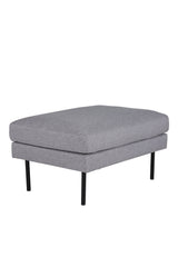 Zoom Ottoman - grau/Polyester - Ottomane / Poufs - ALVAHOME