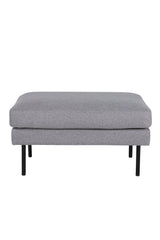 Zoom Ottoman - grau/Polyester - Ottomane / Poufs - ALVAHOME