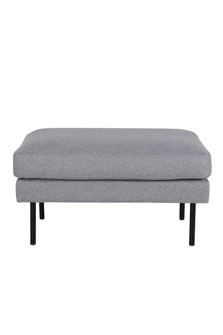 Zoom Ottoman - grau/Polyester - Ottomane / Poufs - ALVAHOME