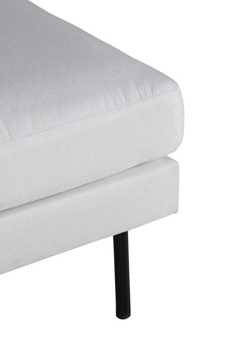 Zoom Ottoman - hellbeige/Polyester - Ottomane / Poufs - ALVAHOME