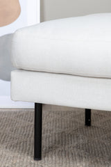 Zoom Ottoman - hellbeige/Polyester - Ottomane / Poufs - ALVAHOME