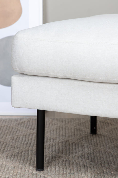 Zoom Ottoman - hellbeige/Polyester - Ottomane / Poufs - ALVAHOME
