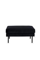 Zoom Ottoman - schwarz/Polyester - Samt - Ottomane / Poufs - ALVAHOME