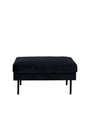 Zoom Ottoman - schwarz/Polyester - Samt - Ottomane / Poufs - ALVAHOME